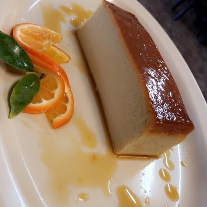 Homemade flan